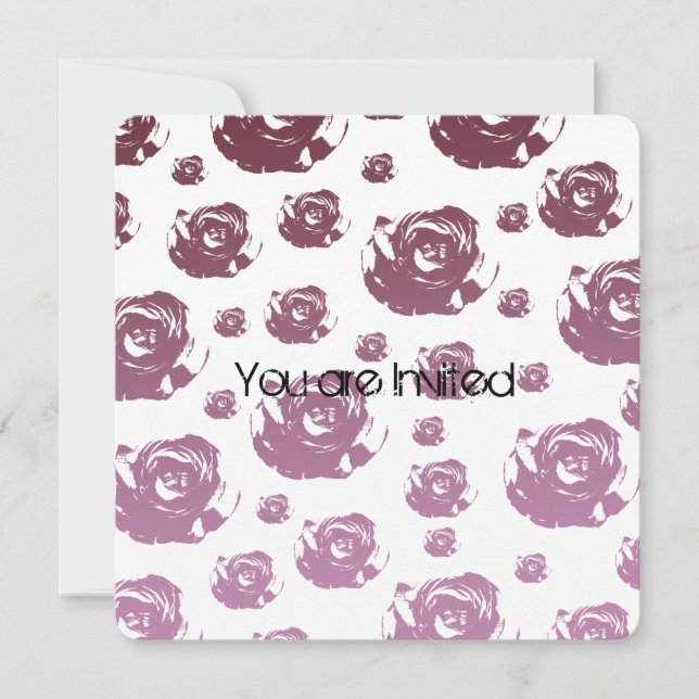 Blush Baby Dusche Einladung (Vorderseite)