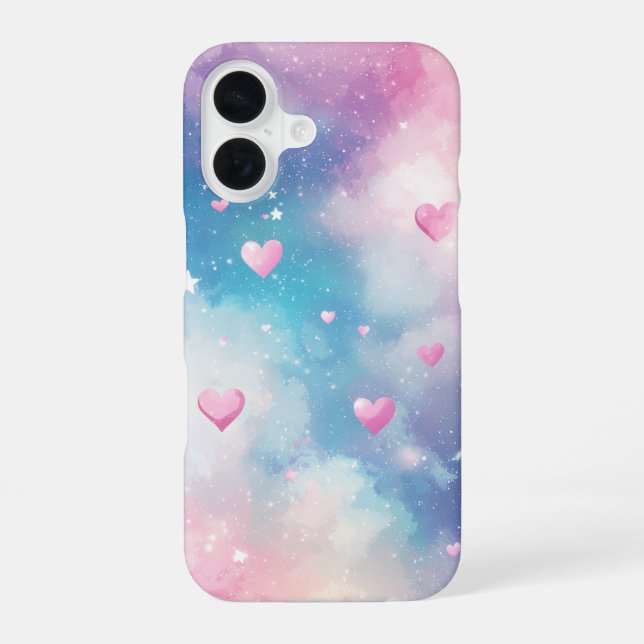 Blush Bear Pile iPhone 16 Hülle (Rückseite)