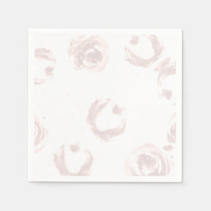 Blush Black Classy Bloral Rose Dress Brautparty Serviette
