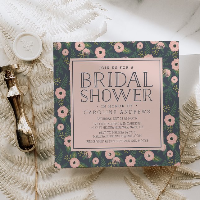 Blush Bloms Bridal Dusche Einladung (Von Creator hochgeladen)