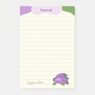Blush & Bloom Aubergine-Kollektion – Ivory Glow Post-it Klebezettel