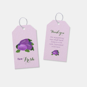 Blush & Bloom Aubergine-Kollektion – Sanftes Lila Geschenkanhänger