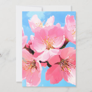 Blush Bloom Cherry Blossom Feiertagskarte