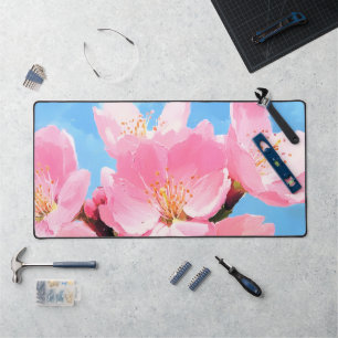 Blush Bloom Cherry Blossom Schreibtischunterlage