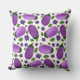 Blush & Bloom Eggplant Collection – Ivory Glow Kissen