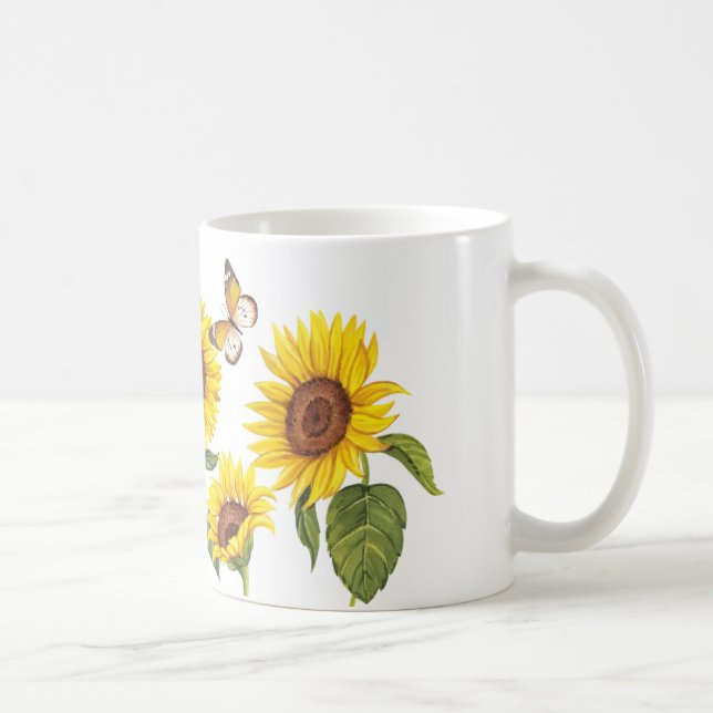 Blush Bloom | Elegante rosa Tasse (Rechts)