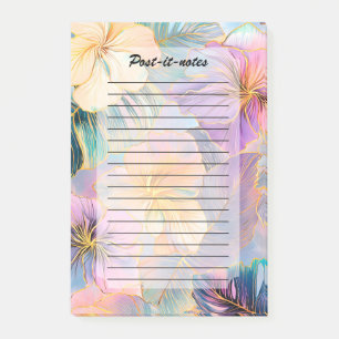 Blush Bloom Exotic Blätter Blume Post-it Klebezettel