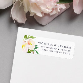 Blush Bloom | Florale Rücksendeadresse