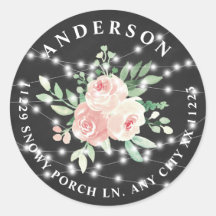 Blush Bloral Bouquet String Lights Rücksendeadress
