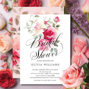 Blush Blossom Bridal Dusche Einladung