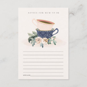 Blush Blue Cup Blumenempfehlung für Mama Baby Dusc Begleitkarte