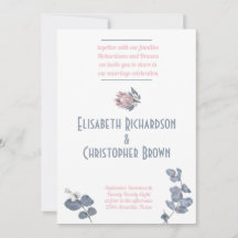 Blush Blue Pink Bläserblütenhochzeit