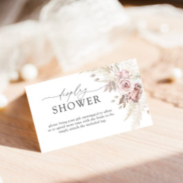 Blush Blues & Dusty Rose Display Dusche Begleitkarte