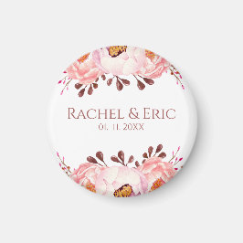 Blush Blume mit Individuellen Namen Hochzeitsmagaz Magnet