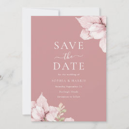 Blush Blume Petals Wedding Save The Date
