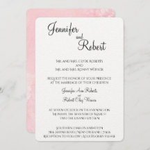 Blush Blume Wasserfarbe Einladung Hochzeit