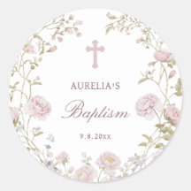 Blush-Blumen-Taufe