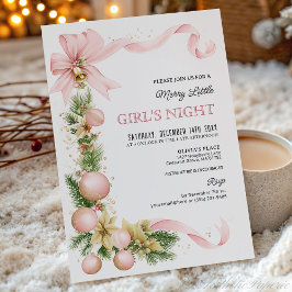 Blush-Bogen-Schmuck Weihnachtsfeier-Einladung Einladung