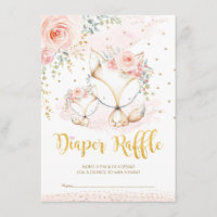 Blush Boho Blume Baby Fox Diaper Raffel