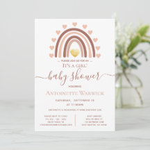 Blush Boho Rainbow Seine Girl Baby Dusche