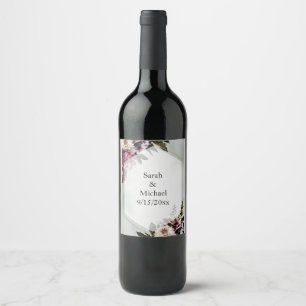 Blush Botanisch  Weinetikett
