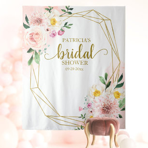 Blush Brautparty Hintergrund Foto Prop Wandteppich