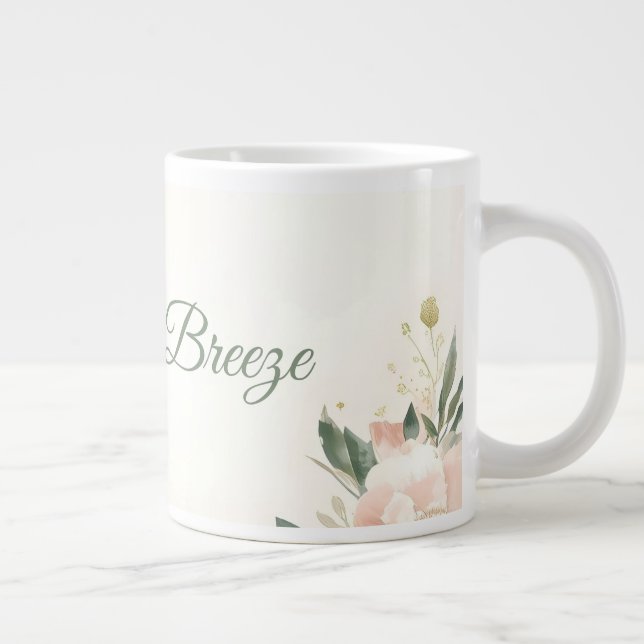 Blush & Breeze Hochzeitsdesign - Elegante Tasse (Rechts)
