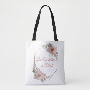 Blush & Breeze Wedding Tote Bag - Elegante Moderne