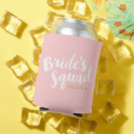 Blush Bride's Squad Personalisiertes Brautparty Ge Dosenkühler