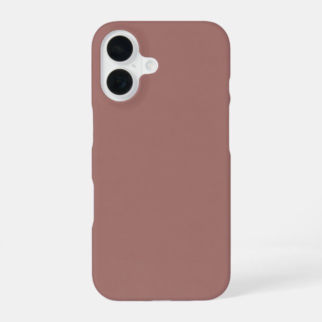 Blush Brown Ästhetik Cocoa Rose Handyhülle | Mini iPhone 16 Hülle (Rückseite)