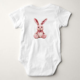 Blush Bunny Cuddles Baby Strampler