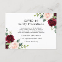 Blush & Burgund Blumenzwiebeln COVID-19 Sicherheit