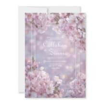 Blush Cherry Blossom Spring Wedding