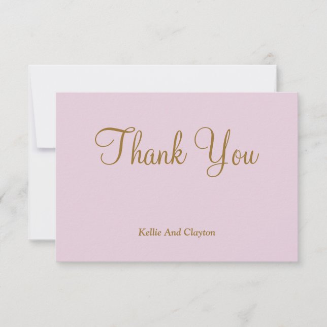 Blush Dankeschön Karten (Vorderseite)