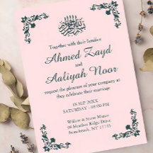 Blush & Dunkelgraue subtile islamische Hochzeit