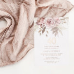 Blush & Dusty Rose 40. Geburtstag Party Rose Gold Folieneinladung<br><div class="desc">Blush & Dusty Rose 40. Geburtstag Party Rose Gold Foil Einladung Weitere Einladungen in unserem Nest und Nest Store</div>