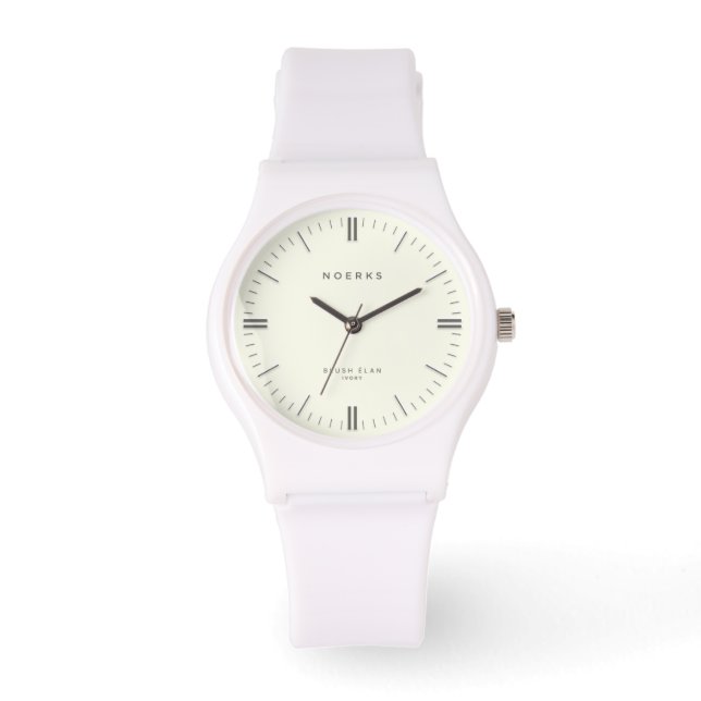 Blush Élan Minimalist Uhr - Elfenbein (Vorderseite)