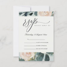 BLUSH EUCALYPTUS ROSE KRAFT GRAY WEDD RSVP