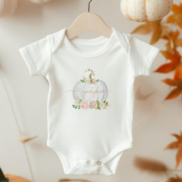 Blush Fall kleiner Kürbiskürbis Baby Bodysuit Strampler