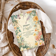 Blush Floral Baby in Bloom Diapper Raffle