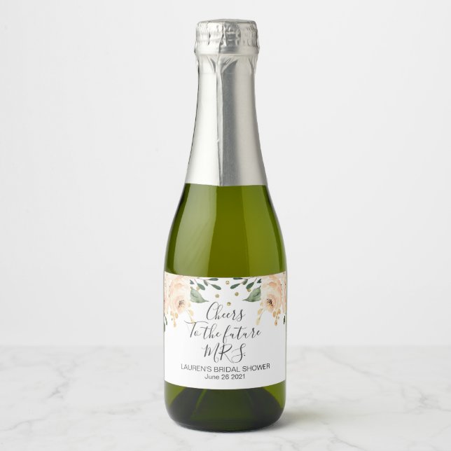 Blush Floral Bridal Set für Lebensmittel und Geträ (Vorderseite)