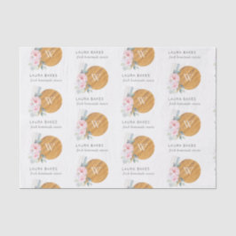 Blush Floral Chopping Board Napkin Catering Seidenpapier