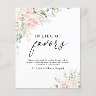 Blush Floral in der Rolle der Favoriten Spenden Si
