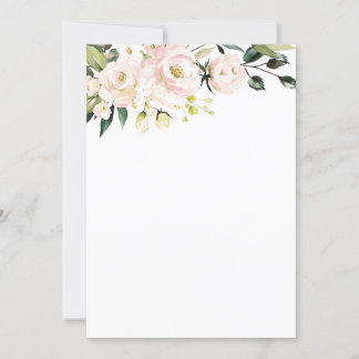 Blush Floral Mockup Einladung
