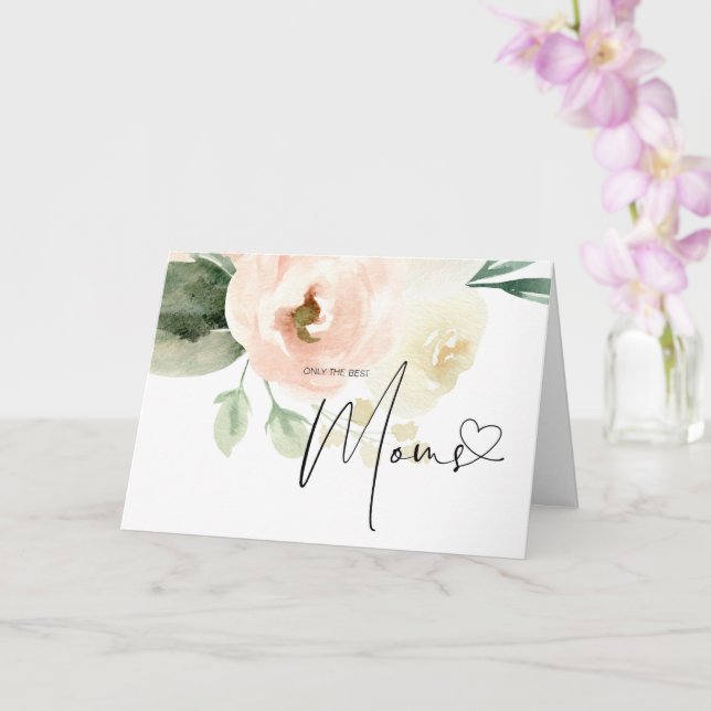 Blush Floral Schwangerschaft Ankündigung Baby Reve (Orchidee)