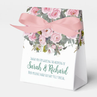 Blush Floral Wedding Geschenkschachtel