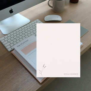 Blush Foliage Individuelle Name Personalisiert Sta