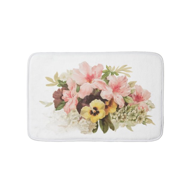 Blush Garden Bloral Bath Mat Badematte (Vorderseite)