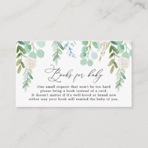 Blush Garden Books for Baby Shooting Card Begleitkarte