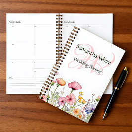 Blush Garden Watercolor Personalized Planner Planer